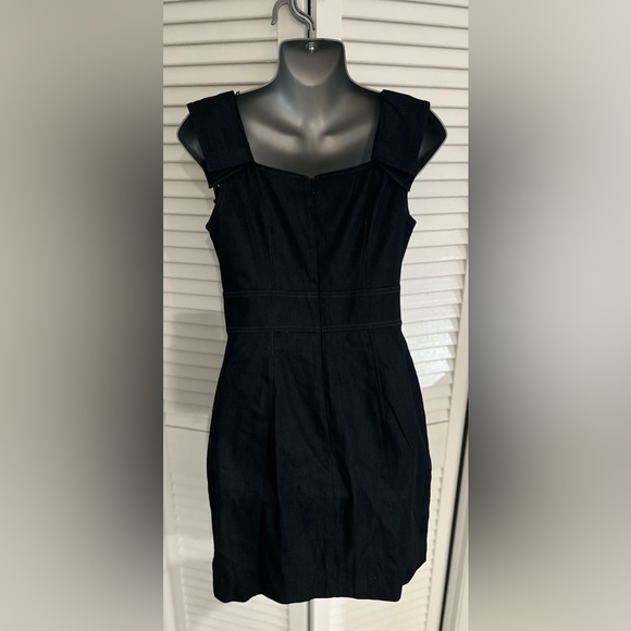 LondonTime Luxe denim tank dress with silver dot embellishments size 4 - Picture 6 of 9